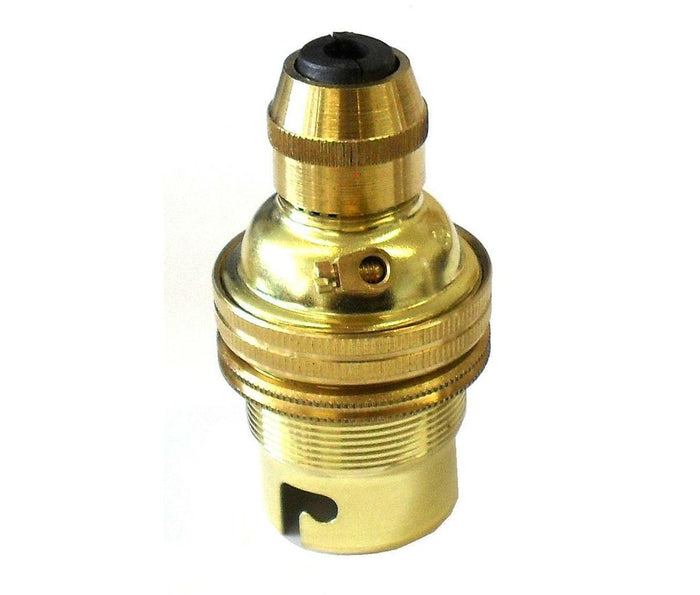 05011 BC Brass Cordgrip Lampholder (Metal cordgrip)