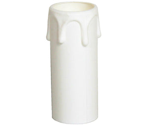 05189 - Plastic Candle Drip White 27 x 70mm - Lampfix - Sparks Warehouse