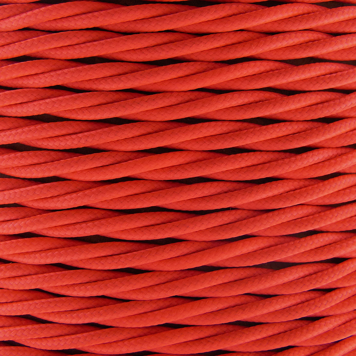 01786 - T-T Braided Flex 3 core 0.5mm Fluorescent Pink Cable