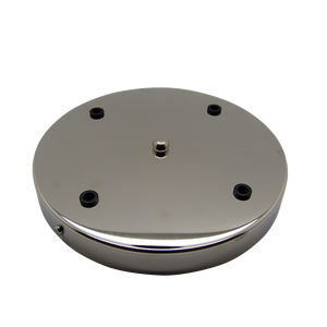 05638 Ceiling Rose Nickel 200mm Ø 4-hole - Lampfix - Sparks Warehouse