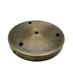 05592 Ceiling Rose Antique Brass (Brushed) 200mm Ø 3-hole - Lampfix - Sparks Warehouse