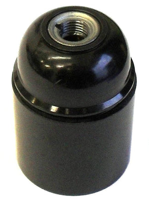 05983 Lampholder 10mm ES Smooth Skirt Black - LampFix - sparks-warehouse
