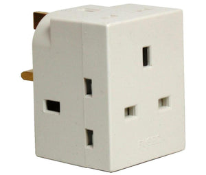 08054 - Adaptor 13A 3 way - Lampfix - Sparks Warehouse