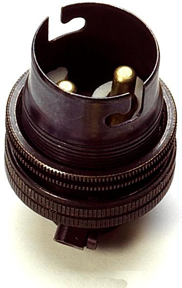 05141 - BC Lampholder ½" Unswitched Bronze