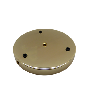 05348 Ceiling Rose Brass 200mm Ø 3-hole - Lampfix - Sparks Warehouse