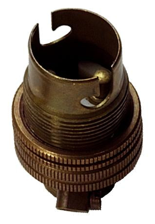 05158 SBC Lamp Holder ½" in Antique Brass