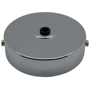 05491 - Ceiling Rose Chrome Flat 100mm Ø - Lampfix - Sparks Warehouse