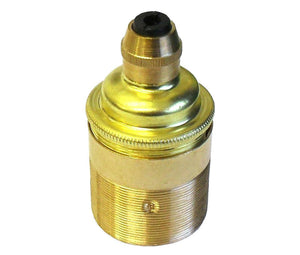 05981 Lampholder ES Brass Threaded Skirt with Cordgrip - LampFix - sparks-warehouse