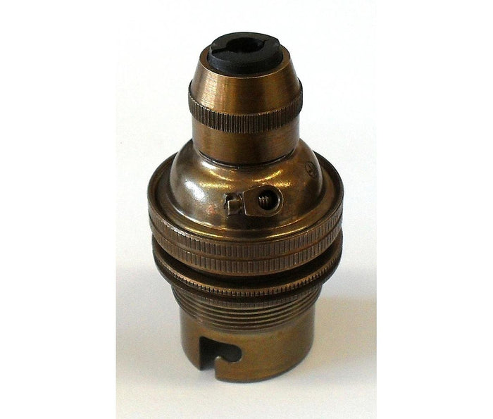 05015 - BC Antique Brass Cordgrip Lampholder (Metal cordgrip)