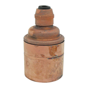 05891 Lampholder ES Rustic Smooth Skirt with Cordgrip - ES / Edison Screw / E27, Rustic, Cordgrip - Lampfix - Sparks Warehouse