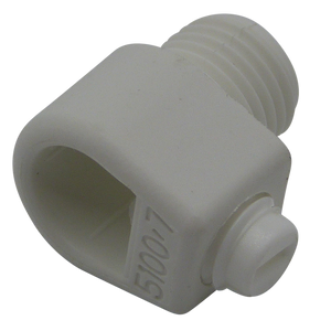 05251 - Cordgrip Adaptor with Side Screw White Male 10mm - Lampfix - Sparks Warehouse
