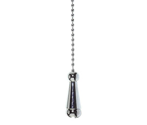 05049 - 1 mtr Pull Chain with 1½" Polished Chrome Weight - Lampfix - sparks-warehouse