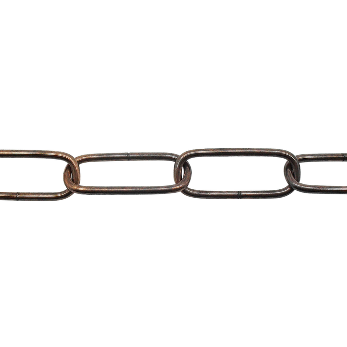 05079 - Ceiling Chain Large Flat Side Antique 40x16mm, mtr (Safe Load 6kg)