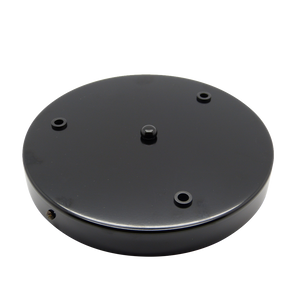 05623 Ceiling Rose Black 200mm Ø 3-hole - Lampfix - Sparks Warehouse