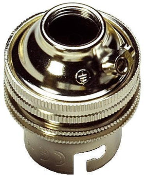 05140 - BC Lampholder ½" Unswitched Bright Nickel - Lampfix - sparks-warehouse