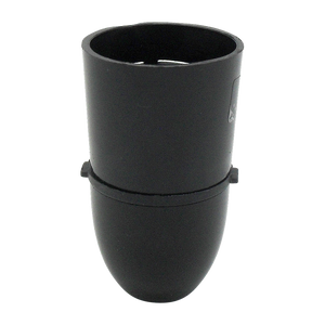 05884 Plastic BC Black Lampholder Cordgrip T2 100W - BC / Bayonet Cap / B22, Black Plastic, Cordgrip - Lampfix - Sparks Warehouse
