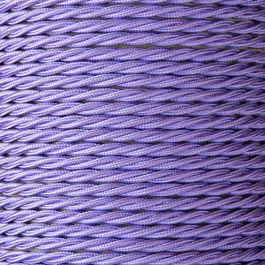 01052 T-T Braided Flex 3 core 0.75mm Purple, mtr - Lampfix - Sparks Warehouse