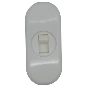05764 - 2 Core Inline Switch Mini White 1A - Lampfix - Sparks Warehouse