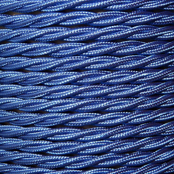 01006 Triple Twisted Braided Flex 3 core 0.75mm Cobalt Blue, mtr