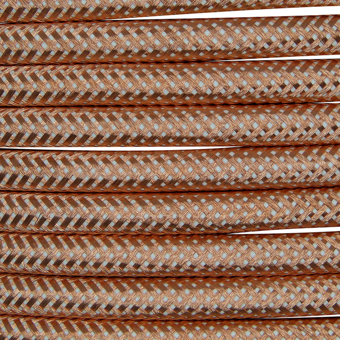 01007 Round Metal Braided Flex 3 core 0.5mm Copper, mtr