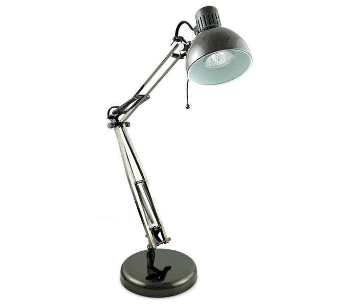 Lampfix 09191 Halogen Studio Poise Desk Lamp - Black Chrome
