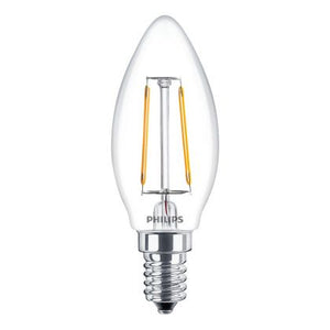 Philips Corepro LEDcandle E14 Filament Clear 2W 250lm - 827 Extra Warm White | Replaces 25W