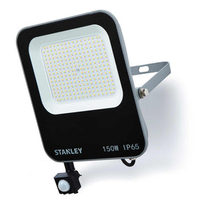 Forum Lighting Stanley Stanley 150w PIR LED Floodlight Blk/Anth - SXLS38697E - Black/Yellow