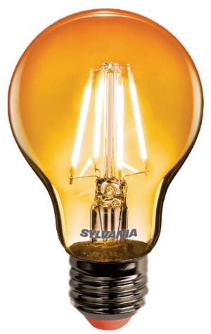TOLEDO RETRO CHROMA A60 ORANGE E27 SL TOLEDO RETRO CHROMA Coloured LED Light Bulbs Sylvania - The Lamp Company