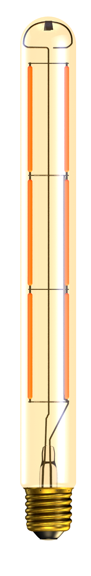 Bell 01447 - 7W LED Vintage Tubular Dimmable - ES, Amber, 2000K - L280mm