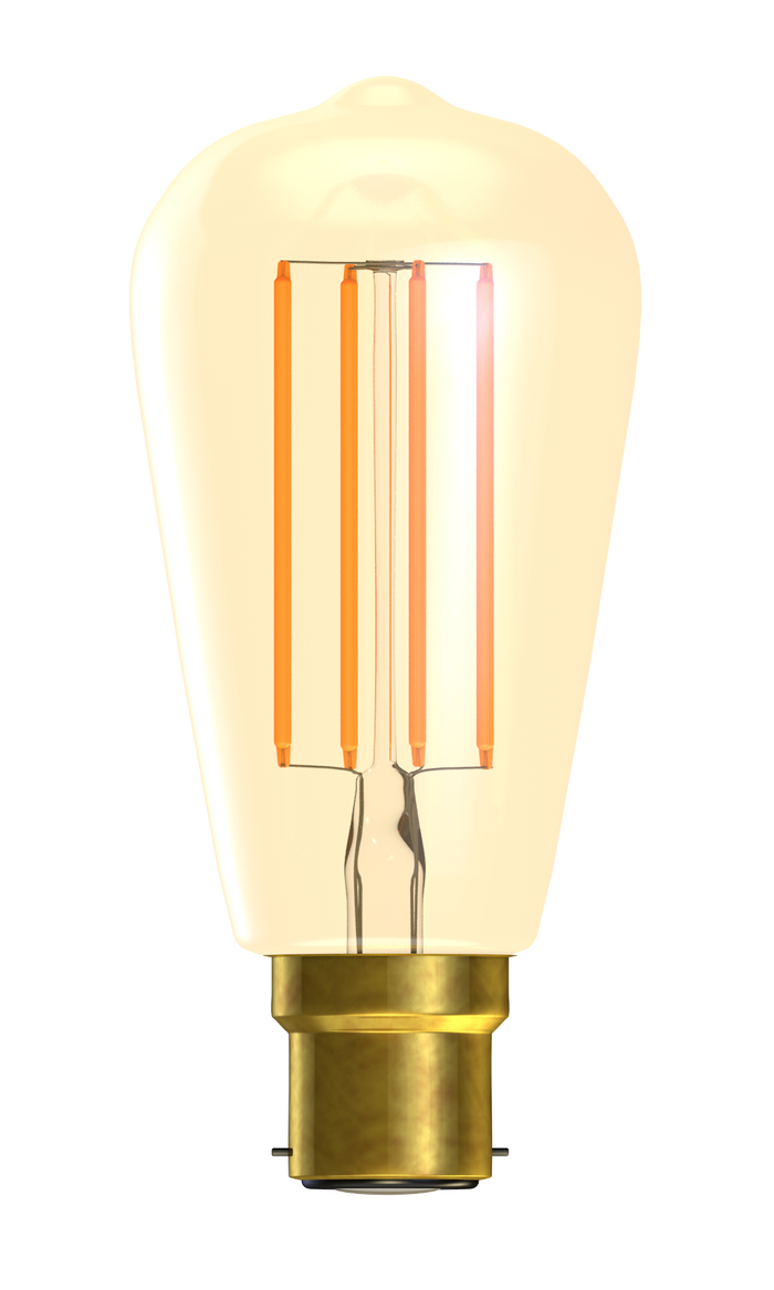 Bell 01461 - 4W LED Vintage Squirrel Cage - BC, Amber, 2000K