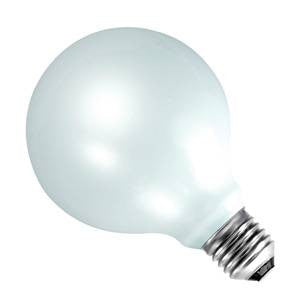 02000-BE - 95mm Globe - 240v 100W E27 Incandescent Bell - The Lamp Company