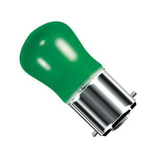 02560-BE - Small Sign (Pygmy) Green - 240v 15W B22d Coloured Light Bulbs Bell - The Lamp Company