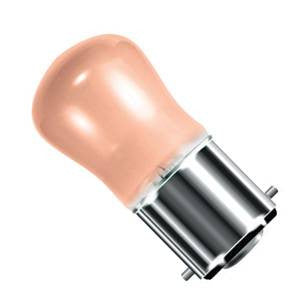 02570-BE - Small Sign (Pygmy) Pink - 240v 15W B22d Coloured Light Bulbs Bell - The Lamp Company