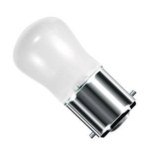PY15BC-W-BE - Small Sign (Pygmy) - 240v 15W B22d White Coloured Light Bulbs Bell - The Lamp Company
