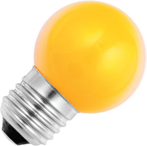 Schiefer 027241224 - LED E27 Ball G45x72mm 230V 1W Yellow 320deg AC Non-Dim LED Bulbs Schiefer - The Lamp Company