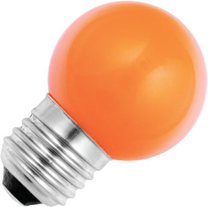 Schiefer 027241225 - LED E27 Ball G45x72mm 230V 1W Orange 320deg AC Non-Dim LED Bulbs Schiefer - The Lamp Company