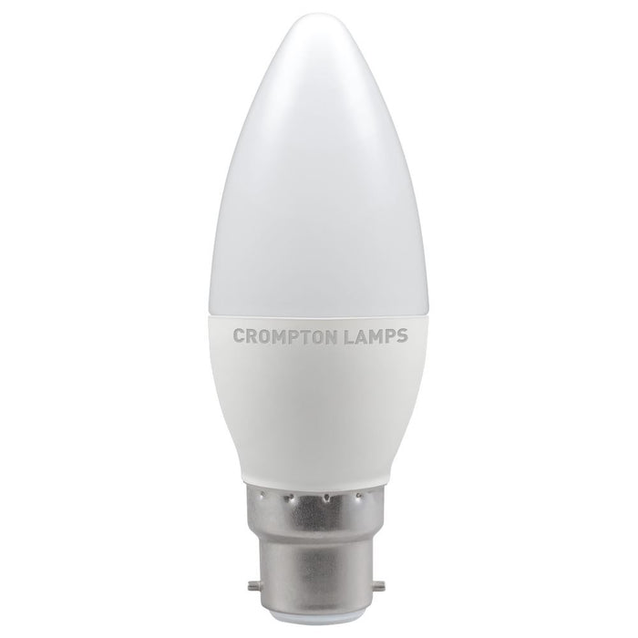 Crompton 11298 - LED Candle Thermal Plastic • 5.5W • 2700K • BC-B22d