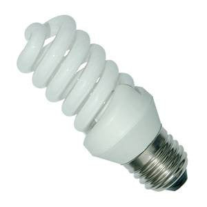 PLSP9ES-82T2-BE - 240v 9w E27 Col:82 T2 Electronic Spira Energy Saving Light Bulbs Bell - The Lamp Company
