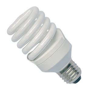 PLSP20ES-82T2-BE - 240v 20w E27 Col:82 Electronic Spiral Energy Saving Light Bulbs Bell - The Lamp Company