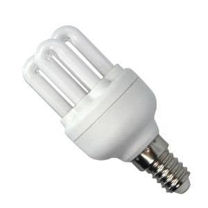 PLCT9SES-82-BE - Micro Superlux 6U T2 - 240v 9W E14 Energy Saving Light Bulbs Bell - The Lamp Company