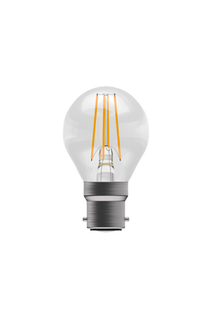 Bell 05030 - 4W LED Filament Clear Round - BC, 2700K LED Filament Round - Non Dimmable Bell - The Lamp Company