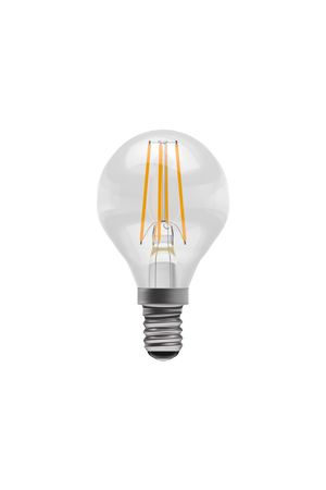 Bell 05032 - 4W LED Filament Clear Round - SES, 2700K LED Filament Round - Non Dimmable Bell - The Lamp Company