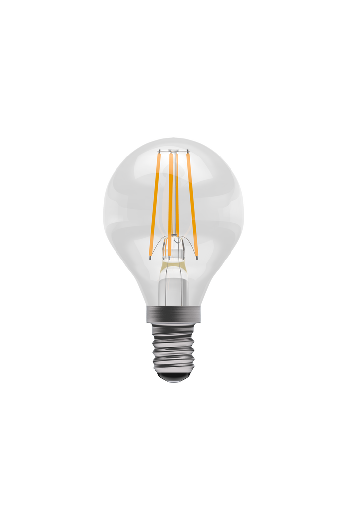 Bell 05032 - 4W LED Filament Clear Round - SES, 2700K