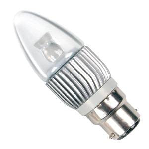 CL4BC-CW-BE - Power LED Candle - 240v 4w B22d
