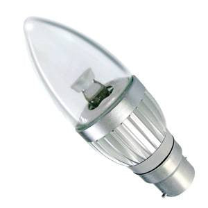 CL4BC-CWD-BE - Power LED Candle - 240v 4w B22d Dimmable