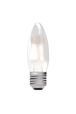 Bell 05129 - 4W LED Filament Satin Candle - ES, 2700K LED Filament Candle - Non Dimmable Bell - The Lamp Company