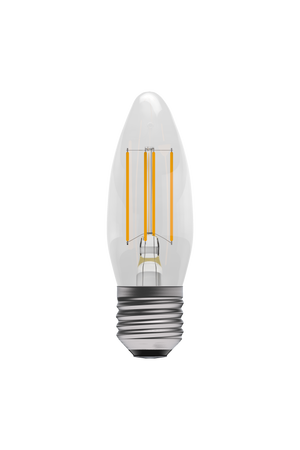 Bell 05308 - 4W LED Filament Clear Candle Dimmable - ES, 2700K LED Filament Candle - Dimmable Bell - The Lamp Company