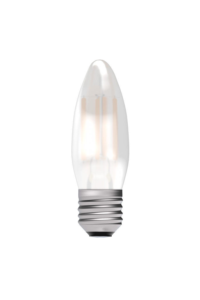 Bell 05314 - 4W LED Filament Satin Candle Dimmable - ES, 2700K