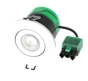 Bell 08190 - 7W Firestay CCT 3 Way Selectable Colour Switch Center Tilt LED Downlight - Dim, P&P, 3 Colour, 40° Beam Angle Downlights Bell - The Lamp Company