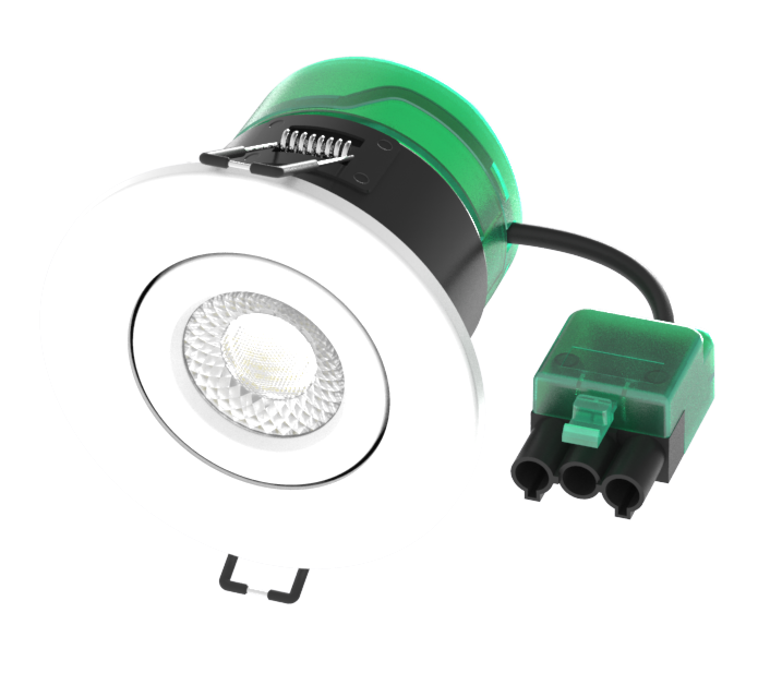 Bell 08190 - 7W Firestay CCT 3 Way Selectable Colour Switch Center Tilt LED Downlight - Dim, P&P, 3 Colour, 40° Beam Angle